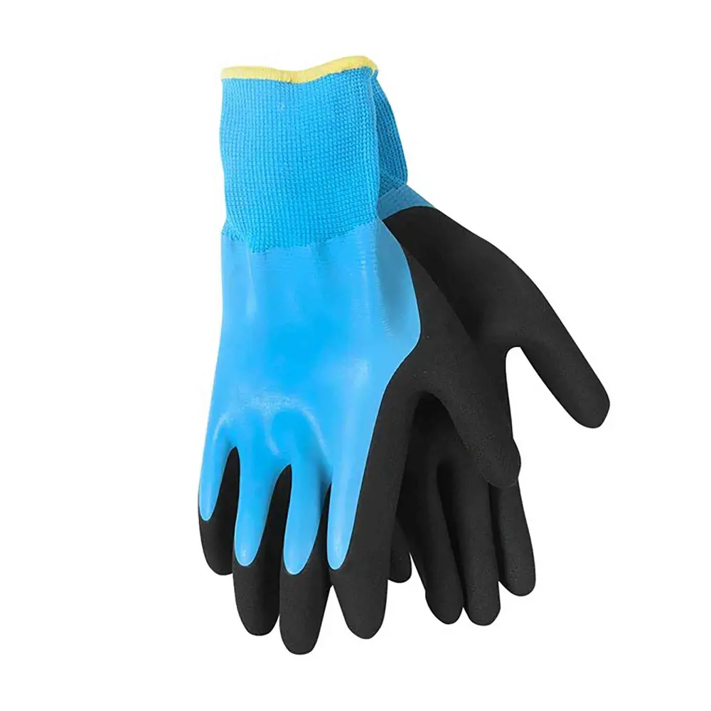 Waterproof Work Gloves Fully Coated Rubberized, Medium