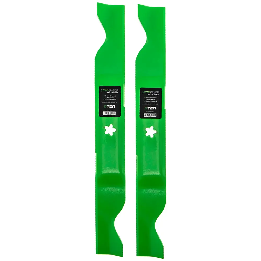LawnRAZOR Notched High Lift Blade Husqvarna Poulan Pro Jonsered 532405380 405380 403107 | PAIR-SET