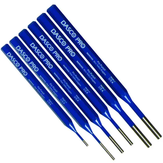 Dasco Pro (22) High High-tech Steel 6-Pc Pin Punch Set