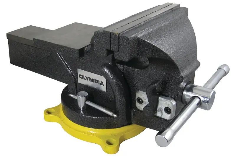 Olympia Tools 38-647 One Hand Operation Vise, 5-1/2 Jaw Opening, 6 W Jaw, 2-1/4 D Throat