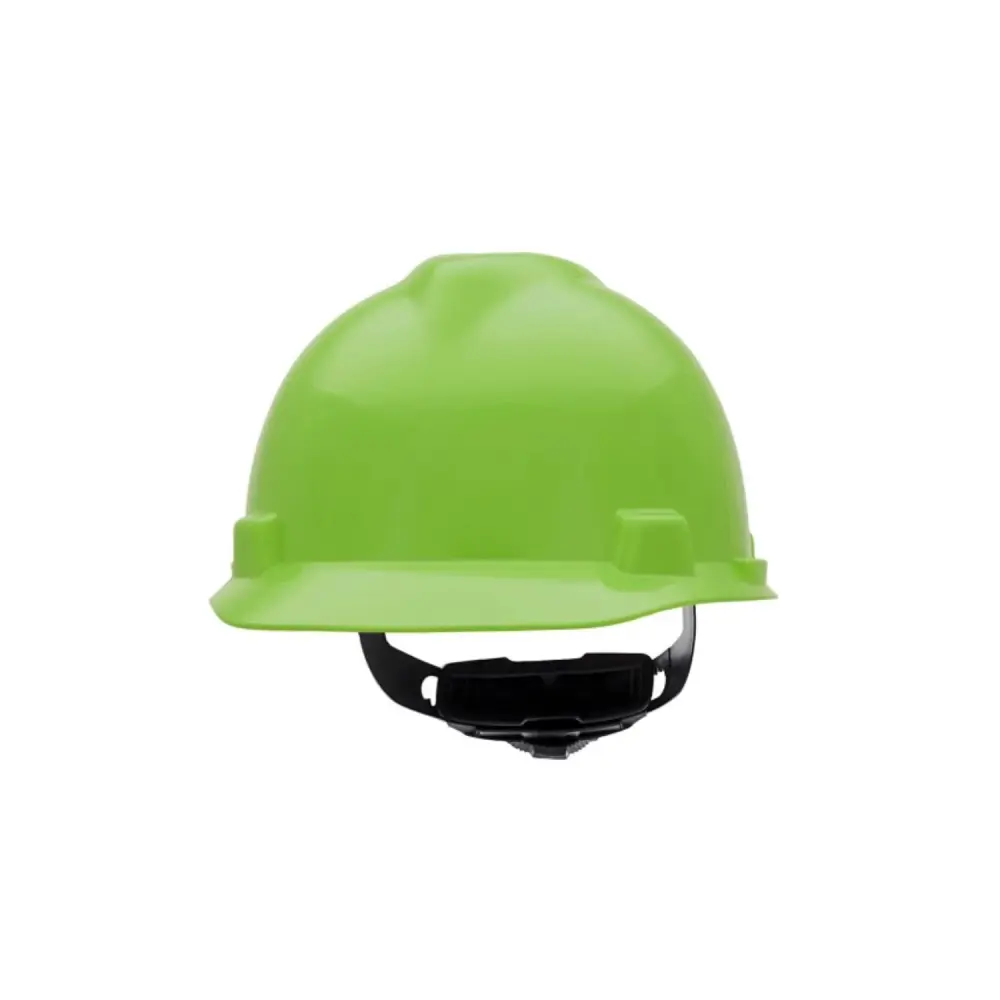 MSA 815565 V-Gard Cap Style Safety Tough Hat Fas-Trac III Ratchet Suspension | Polyethylene Shell, Superior Impact Protect...