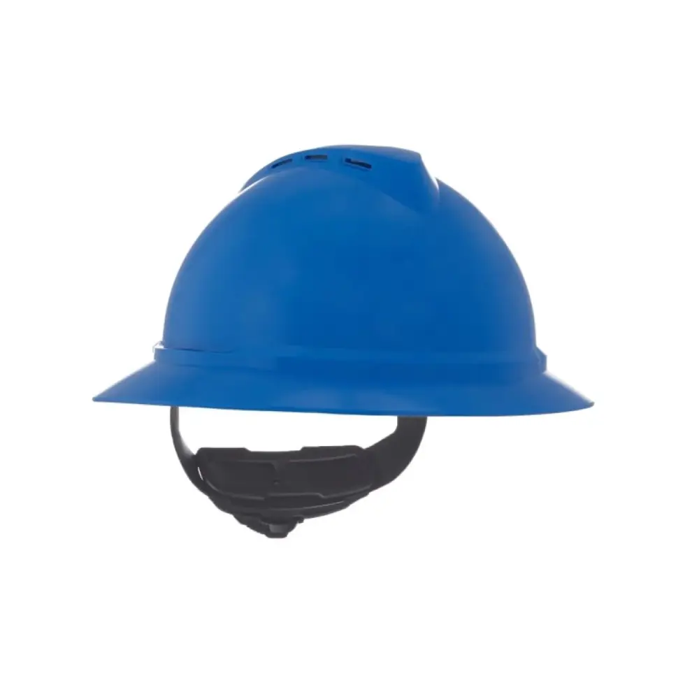 MSA V-Gard 500 Slotted Full Brim Protective Durable Hat