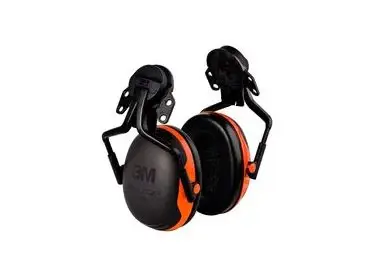 3M Peltor X Series 1 Hard Hat Attached Forestry Coral Qty: 10/EA