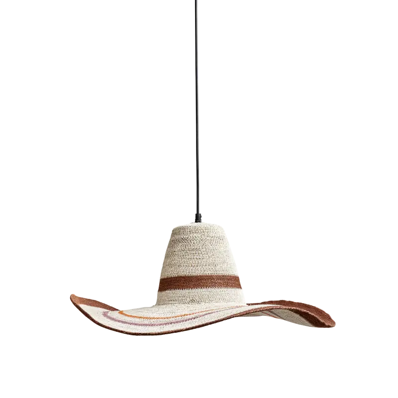 Seagrass Pendant Lamp Cord Hanging Hat Shape