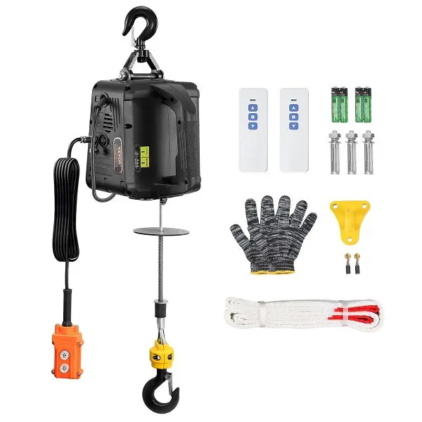 VEVOR 3--1 Electric Hoist Winch, 1100 lbs 1500W Travel-friendly Power Winch Crane, BXSDDHL1100BE27PCV1