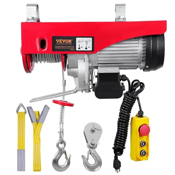 VEVOR Ultra-Strong 440lbs Electric Hoist 14ft Wired Remote Regulation, DDGSSHLYXYKKYO1SOV1