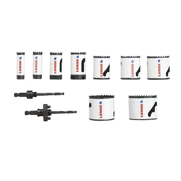 LENOX Bi-Metal Speed Slot Hole Saw T3 Electricians/Plumbers Kit, 13 Pieces, 1786647