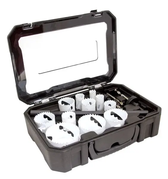 MIBRO (16-Pieces) 3/4-inch to 2 1/2-inch Bi-Metal Hole Saw Set, 988231