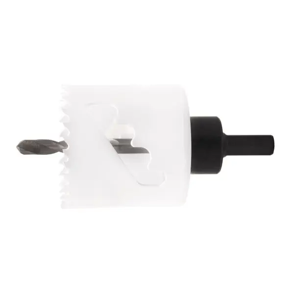 MIBRO 2 1/8-inch Bi-Metal Hole Saw Mandrel and Pilot Drill, 961481