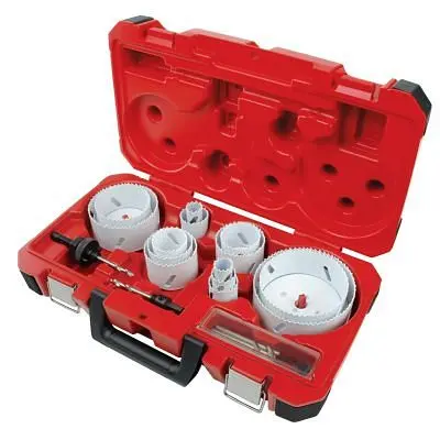 Milwaukee 19 Pcs Hole Dozer Master Electrician's Ice Hardened Hole Jigsaw Kit, 49-22-4105