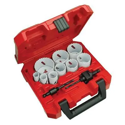 Milwaukee 13 Pieces Hole Dozer Gp Ice Hardened Hole Saw Kit, 49-22-4025