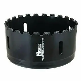 MK Adjustable Morse Tungsten Carbide Grit Hole Saw, 5 Cutting dia, 1-1/2" Cutting Depth, Arbor Required (Sold Separat...