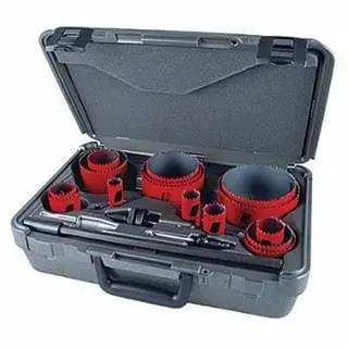 MK Morse Hole Saw Kit, 20-Piece Industrial Bi-Metal Hole Saws Arbors and Case, MHS06I