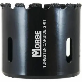 MK Proven Morse Tungsten Carbide Grit Hole Cutting Tool, 3 Cutting dia, 1-1/2" Cutting Depth, Arbor Required (Sold Se...
