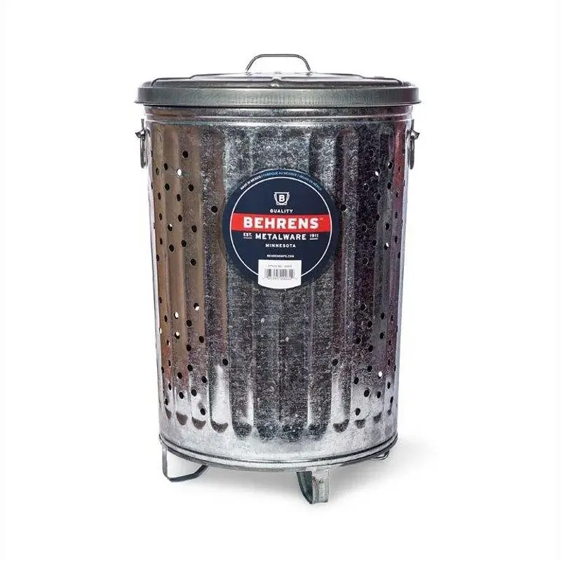 Behrens RB20 Composter/Rubbish Burner, 20 gal Capacity, Chromed Small Kitchens
