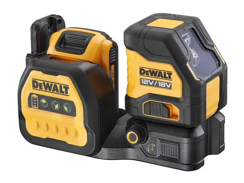 DEWALT DCE088D1G18 Self-Levelling Cross Line Mint Beam Laser 12/18V 1 x 2.0Ah Li-ion