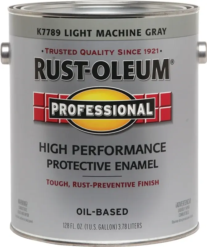 RUST-OLEUM PROFESSIONAL K7789402 Protective Enamel, Gloss, Light Machine Ash, 1 gal Can