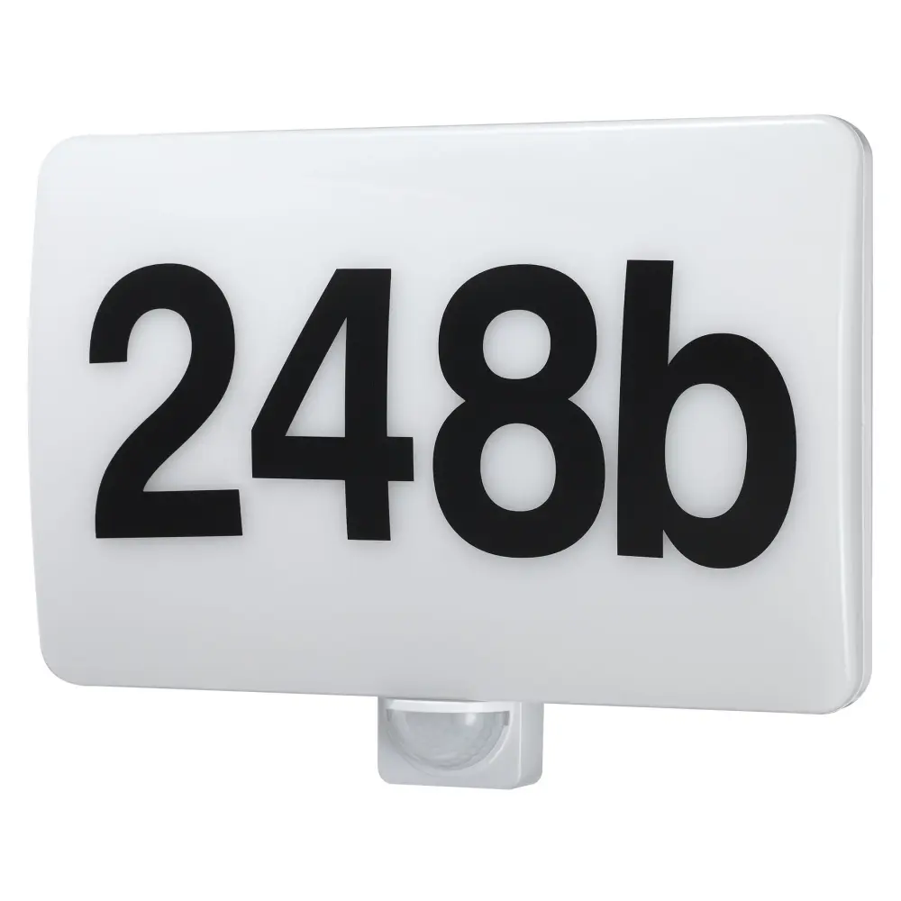 Maclean MCE466 LED Lamp House Number Sign IR Sensor Dusk to Dawn Dimmable 20W IP65 1600lm