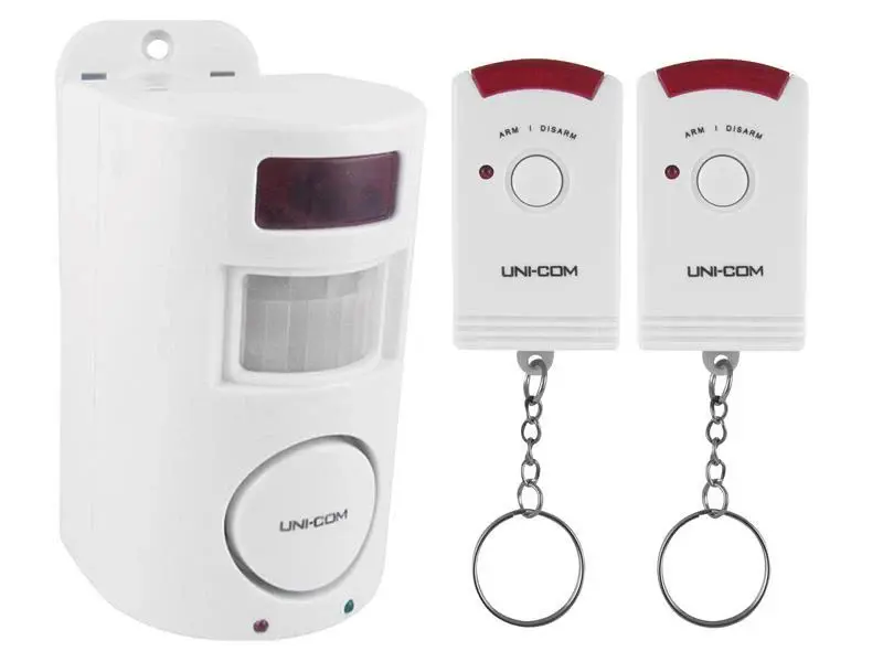 Interconnected Uni-Com Remote Control PIR Sensor Alarm