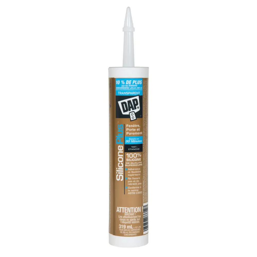 Clair Silicone Plus Window, Door and Siding, 319 ml