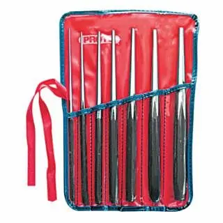 Proto Weather-Resistant Drift Punch Sets, Round, English, Kit Pouch, 7 Punches, 10 , J96A