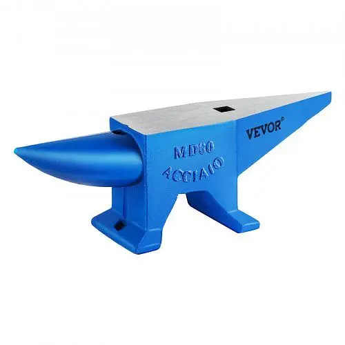 VEVOR Rugged 132lb Blacksmith Anvil Tool Steel Anvil 60kg Solid Heat Treated Round Horn Metal Work, GZ60KGGZ000000001V0
