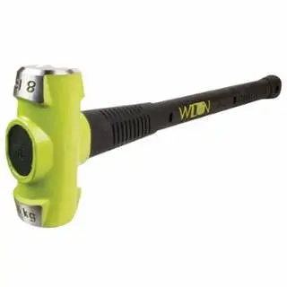 Wilton Glow B..S.H Unbreakable Handle Sledge Framing Hammer, 8 Lb Head, 24 Ergonomic Handle, 20824