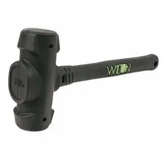 Wilton No-Tool Dead Blow Hammer, 3 Lb Head, 14 Handle, Steel/Vulcanized Rubber, Gray, 55314