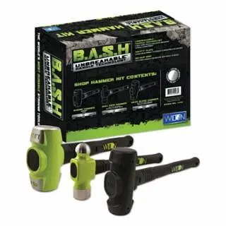 Wilton Smooth Shop Hammer Kit, 5 Lb, 3-1/4 Lb, 5-1/2 Lb, Rubber/Steel, 11112