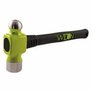 Wilton Unbreakable Ball Pein Hammer, Unbreakable Handle, No-Slip Grip, 18 , Drop Forged Steel, 24 Oz Head, 32414