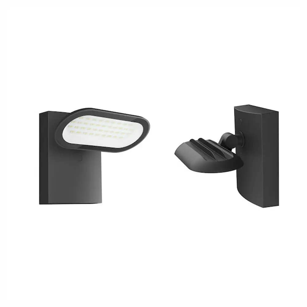 ColorSelect Dusk-to-Dawn Wired LED 1-Light Security Light 40 W, Charcoal