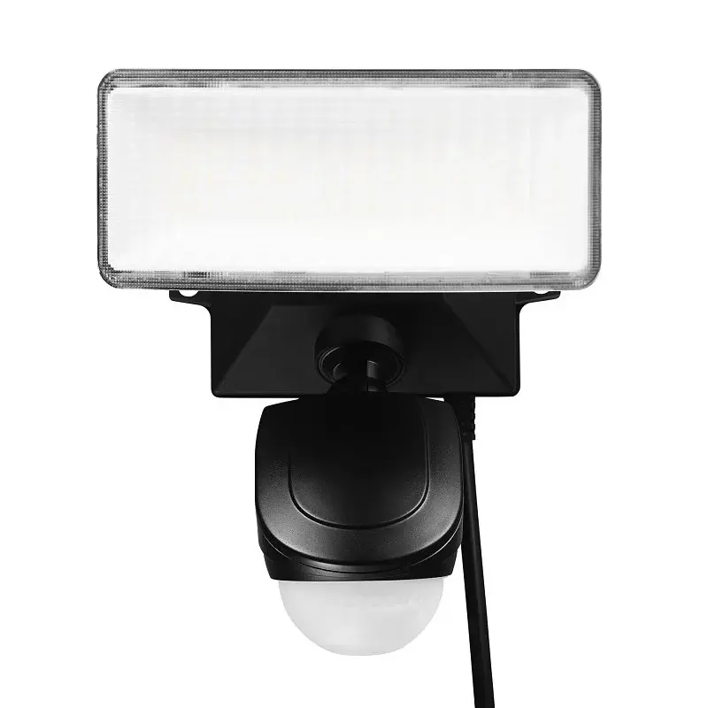 globe 17000198 Security Light, LED Lamp, Daylight, 1200 Lumens, 4000 K Color Temp, Plastic Fixture, Jet-black Fixture