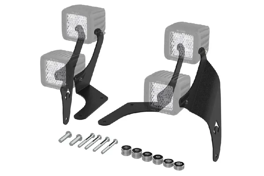 Jeep Wrangler JL & Gladiator JT Artec Industries -Pillar Dual LED Cube Airy Mounts