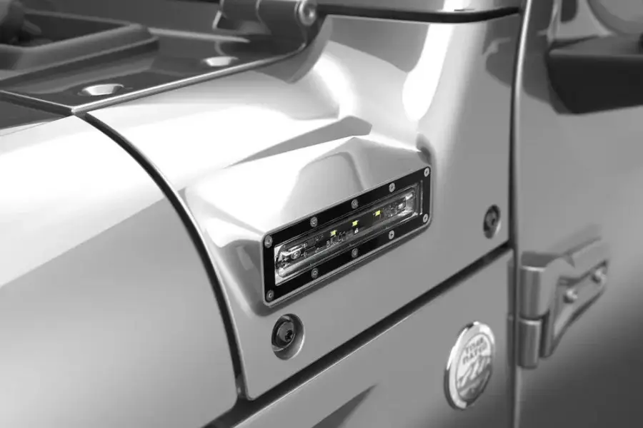 Jeep Wrangler JL & Gladiator JT EGR USA VSL Jeep Side LED Lights - Billet Platinum