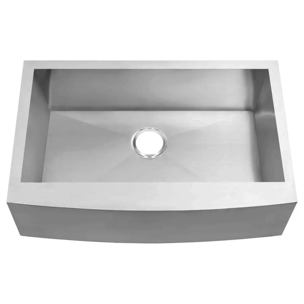 36 . Farmhouse/Apron-Front Single Bowl 16 Gauge Stainless Alloy Kitchen Sink LPF3