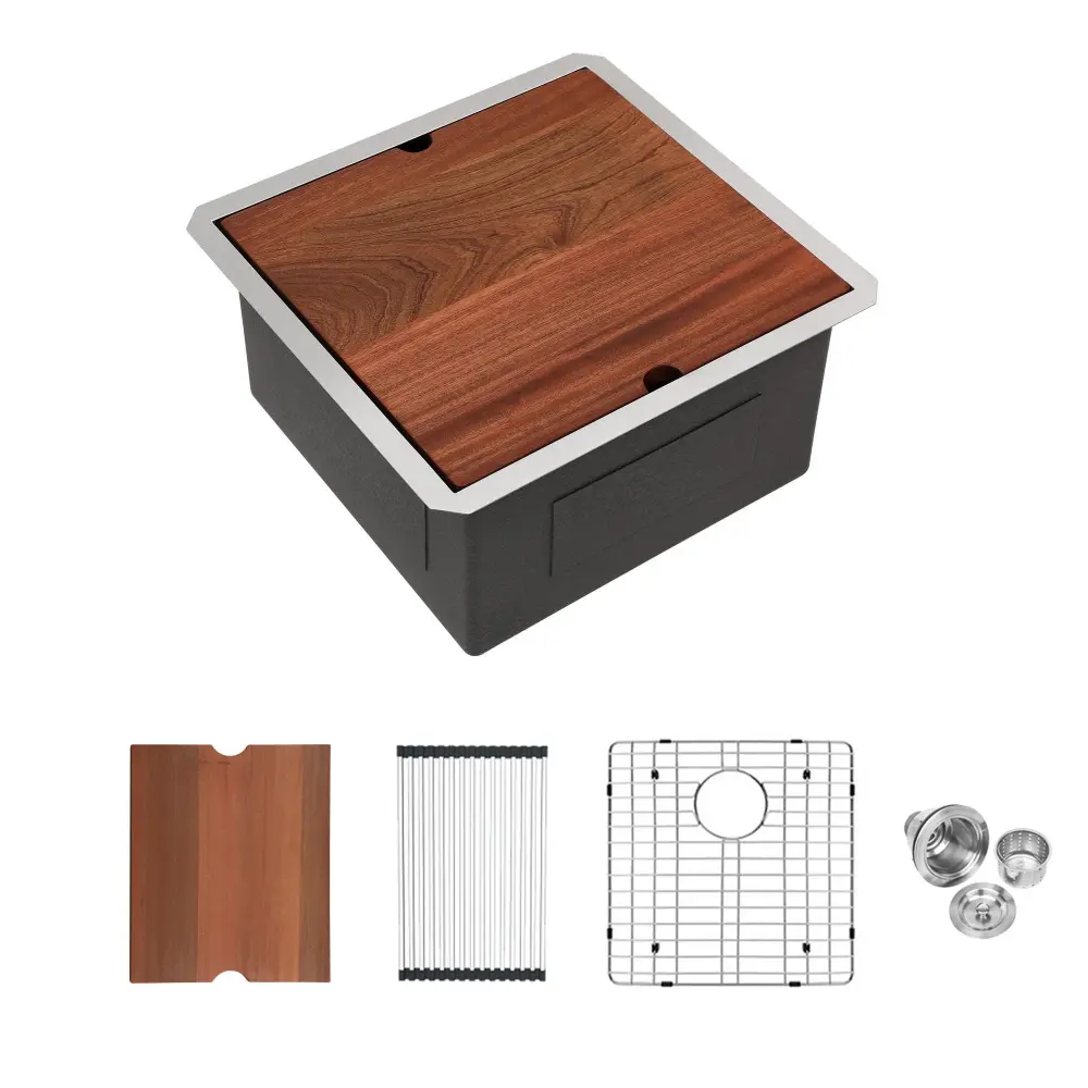 Laundry Workstation Undermount Utility Sink, Deep Unitary Bowl