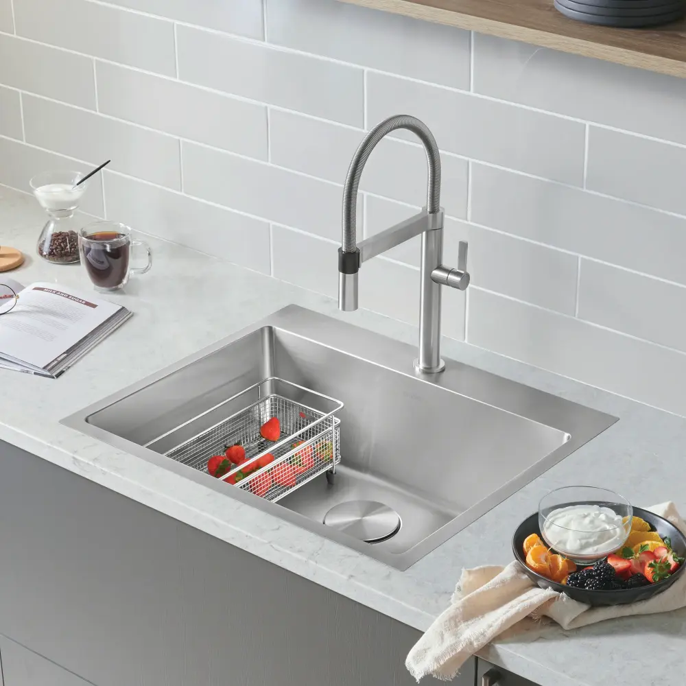 QUATRUS R15 25 Unitary Bowl Drop- Kitchen Sink