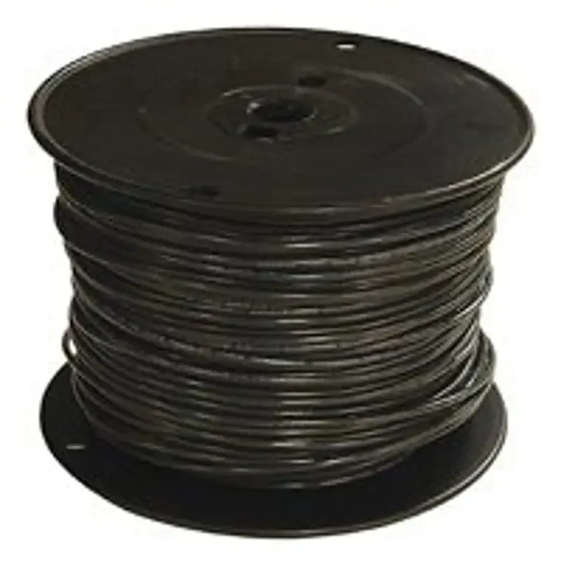 Romex 14BK-SOLX500 Series Building Wire, Black Sheath, 14 AWG Wire, 1-Conductor, 500 ft L, Warm-toned Conductor