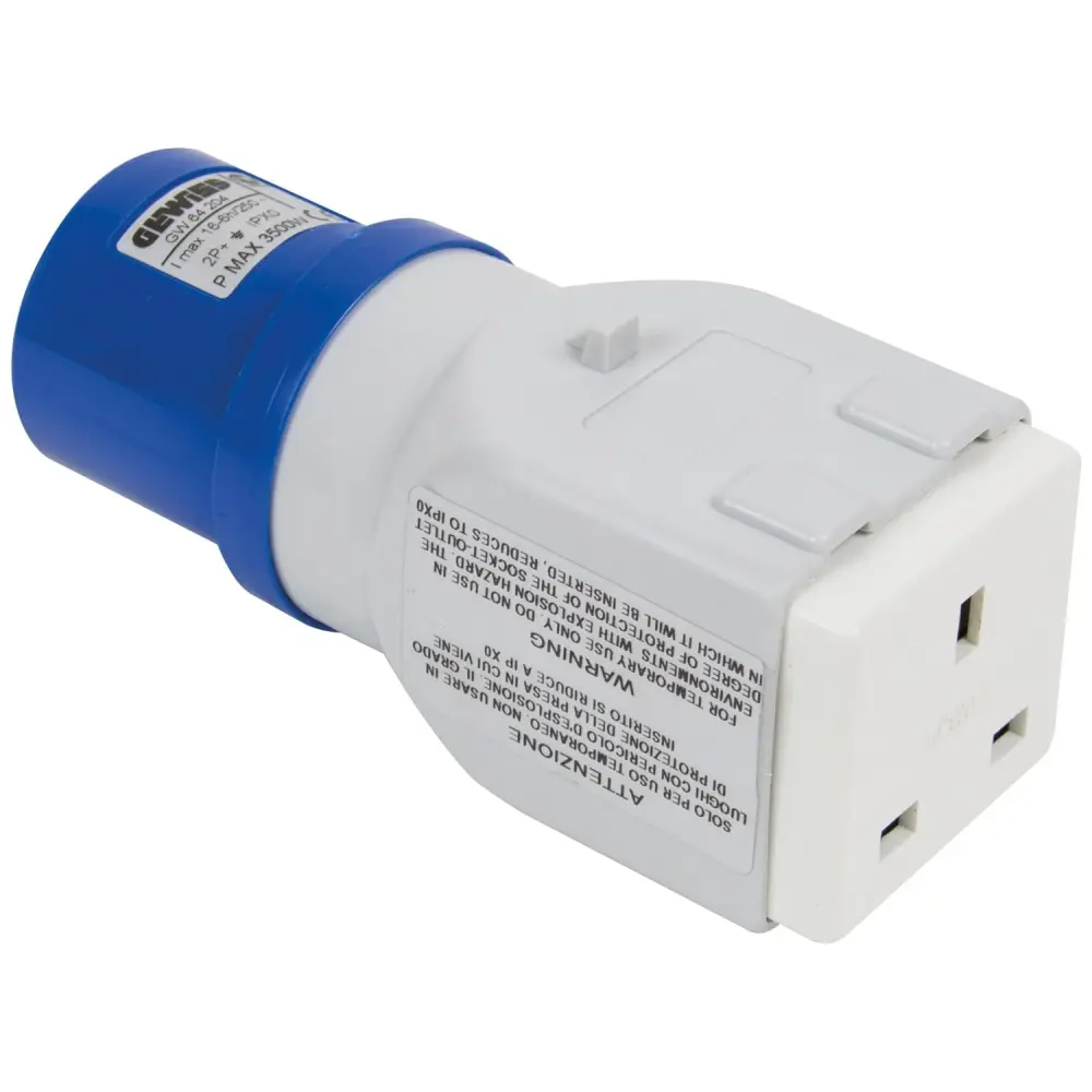 SIP 230v 13A/16A Socket Adaptor - 04592