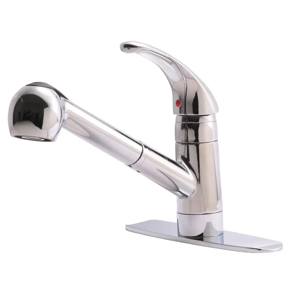 Fontaine Builder's Series Kitchen Pull-Out Faucet Shiny metal