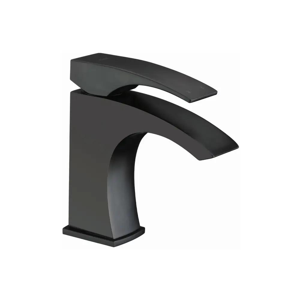ROSANA Rounded Basin Faucet, Satin Black