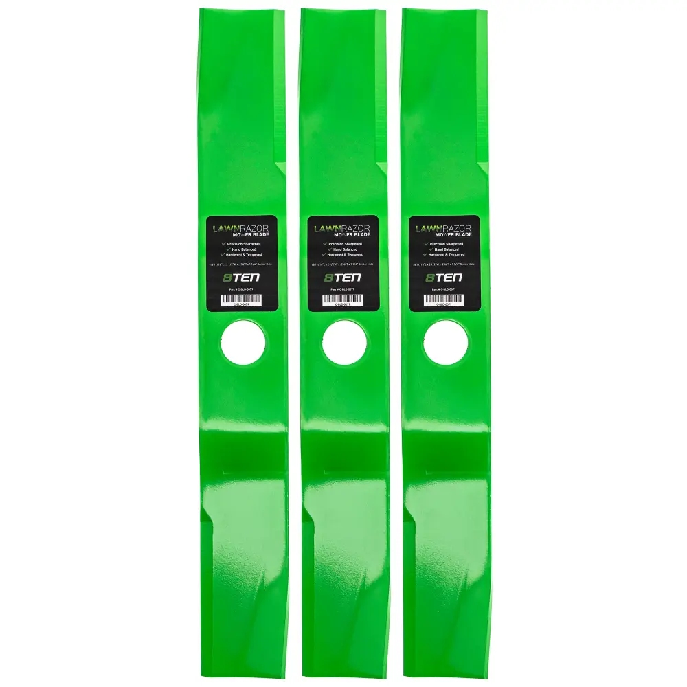 LawnRAZOR High Lift Blade Kubota 76529-34330 70000-25004 70000-00605 K5615-34330 | SET THREE
