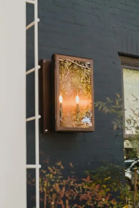 Gemmy Copper Electric Lantern - Wall Mount