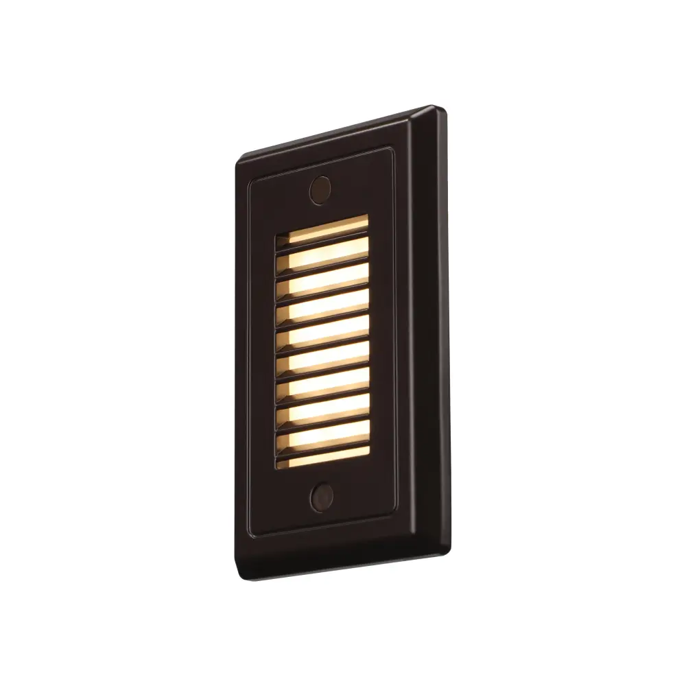 Pro 120V Upright Retro Louvered Step & Deck Buoyant - Black Bronze - 3000K
