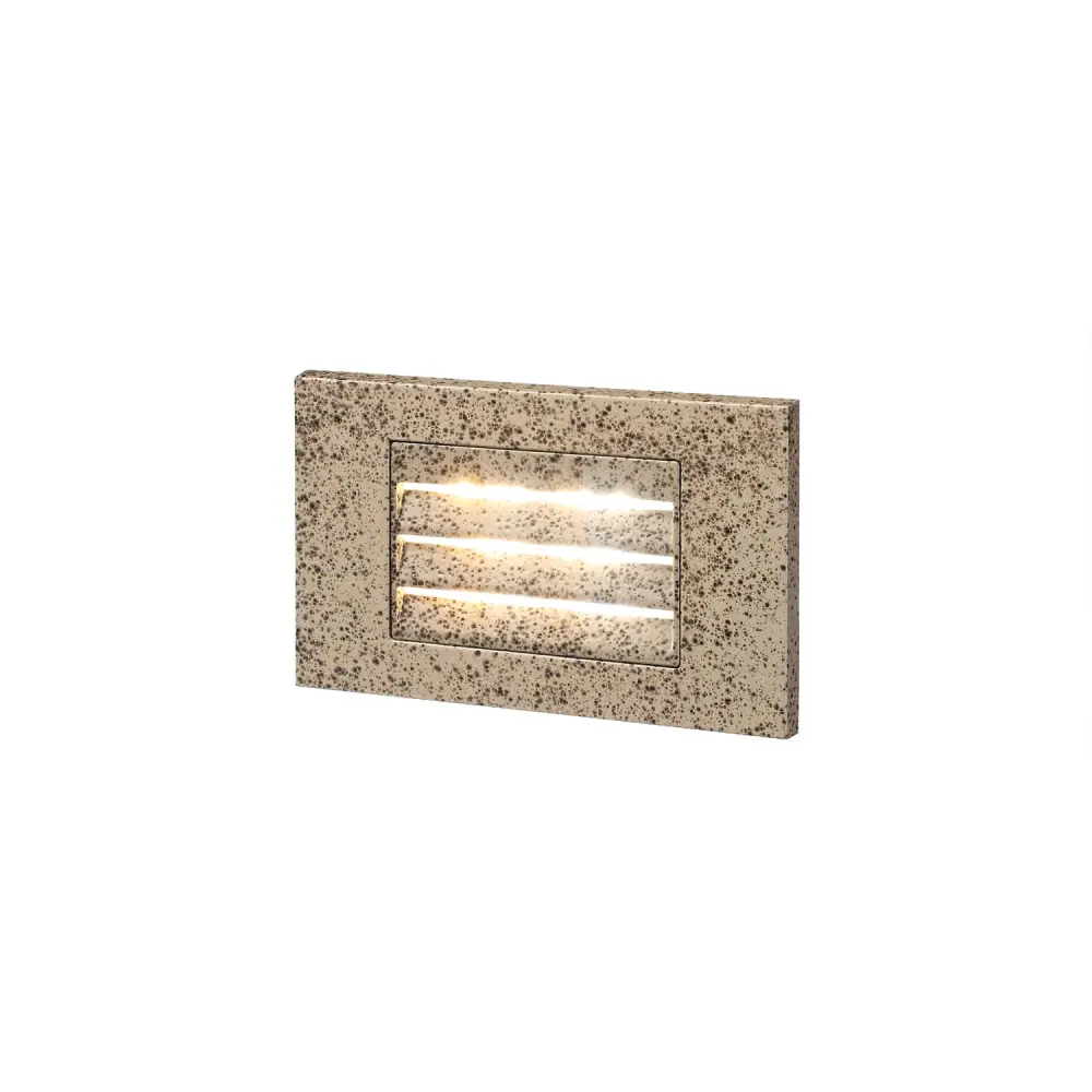 TORCHSTAR 120V LED Step Lights - Louvered Anti-Glare Design - 5W - 3CCT - marbled greige