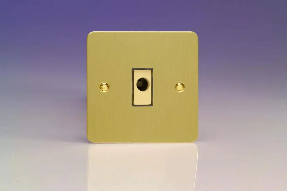 Varilight 16A Flex Outlet Plate Soft-touch Brass XFBFOD