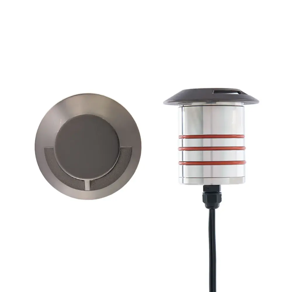 WAC Landscape Lighting Mini Ground Well Light 2IN LED One-only Direction 2700K 2091-27BS