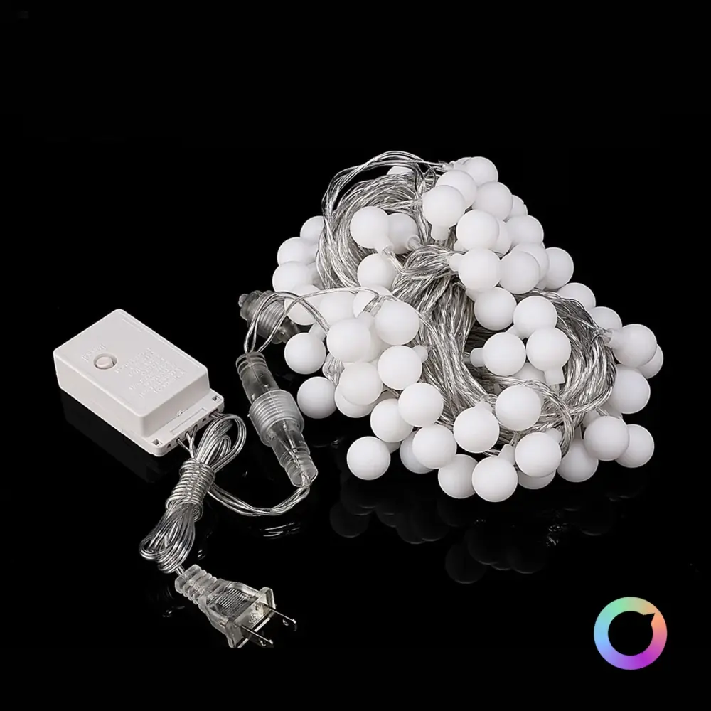 YuleGlow Chromatic Globe Fairy Lights - Plug-