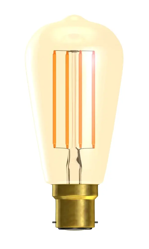 Bell Lighting LED Dimming Vintage Filament 4W B22d ST64 Aurum 2000K