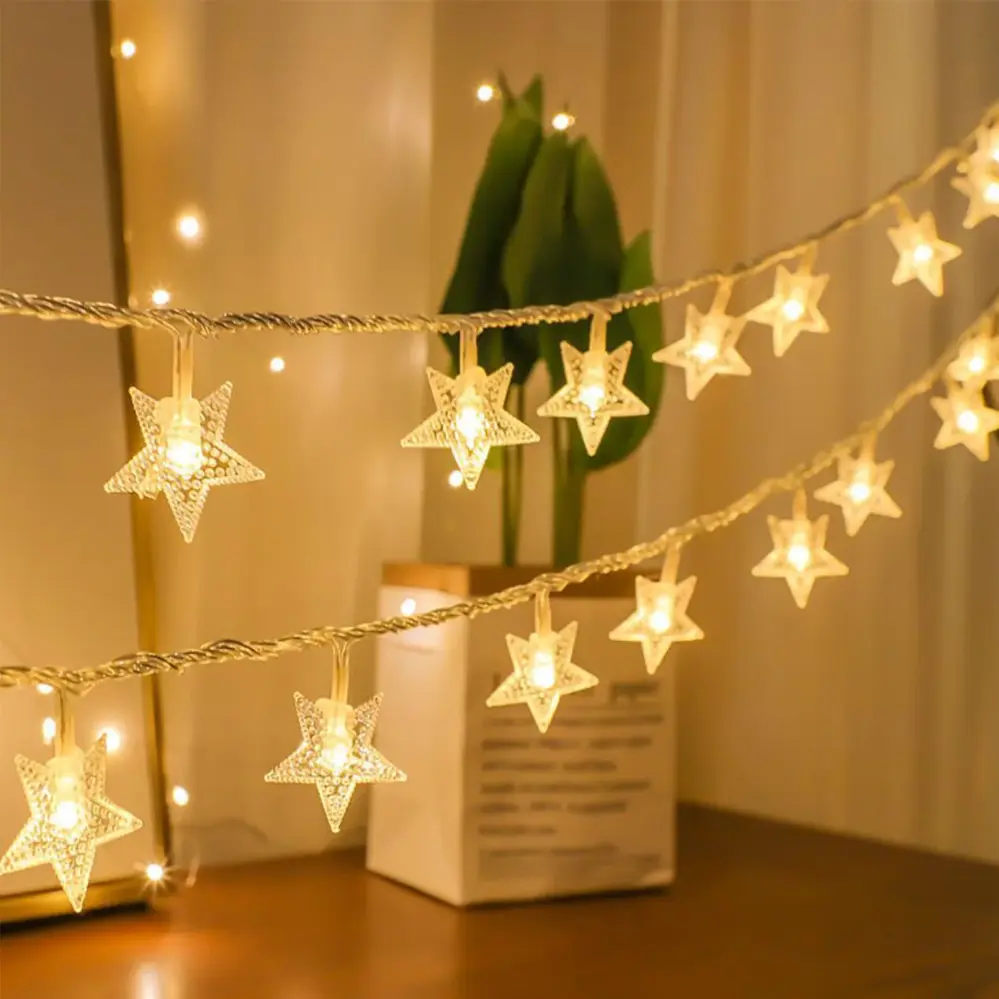 TORCHSTAR Star-Shaped String Buoyant, 100 LEDs, Warm White
